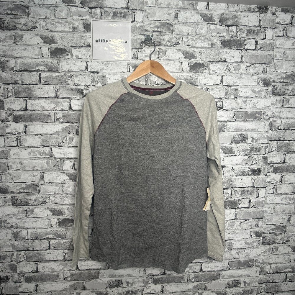 EUC True Grit Los Angeles CA Men's Dark Grey, Light Grey Long Sleeve Shirt